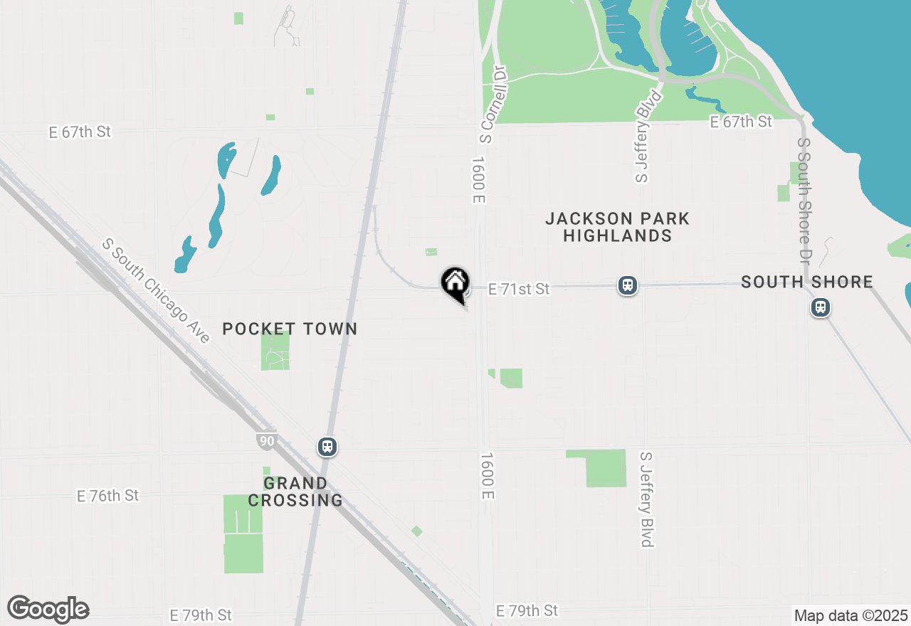 Map of 1519 E 71st Place #3, Chicago, IL 60619
