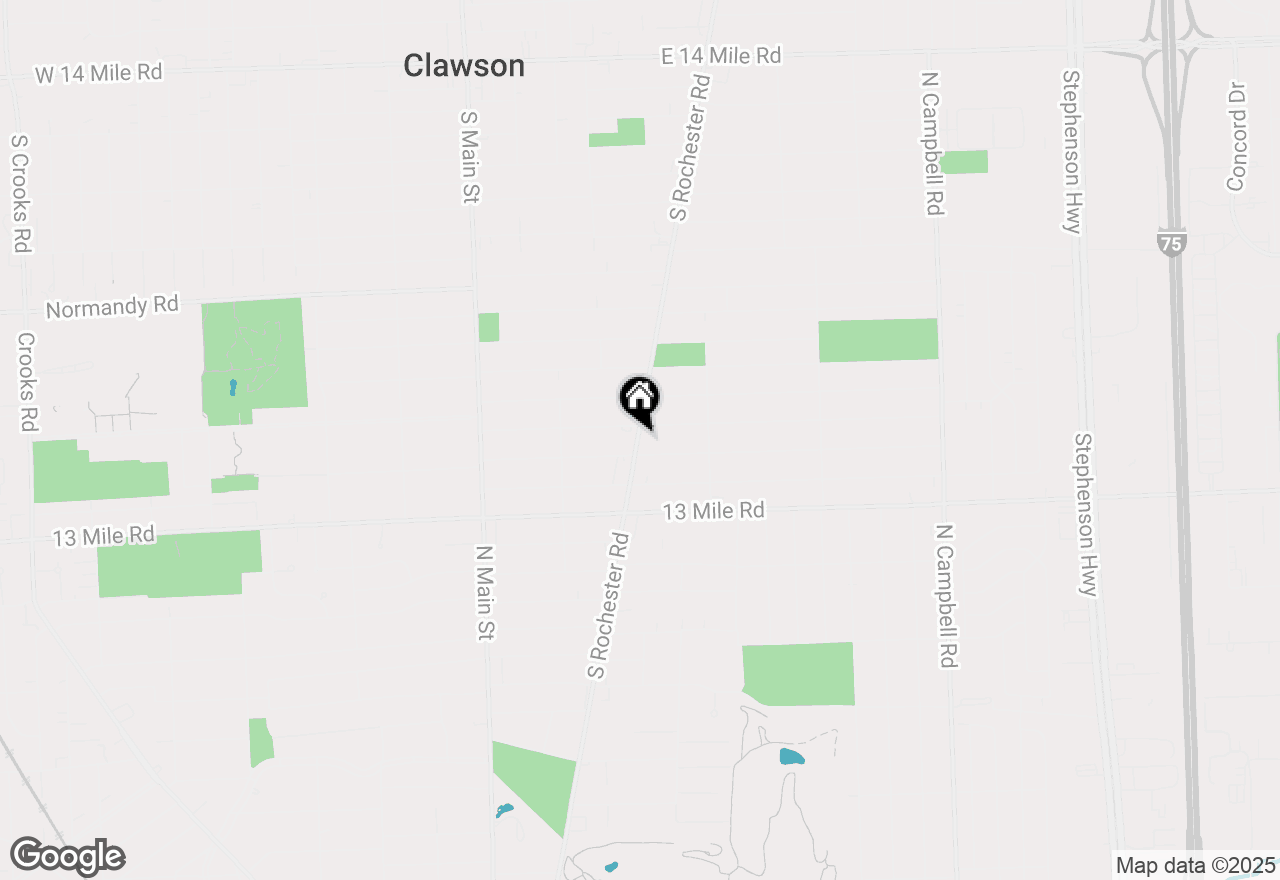 Map of 3542 Rochester Road, Royal Oak, MI 48073