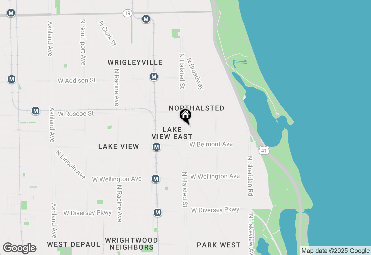 Map of 744 W Aldine Avenue #3N, Chicago, IL 60657