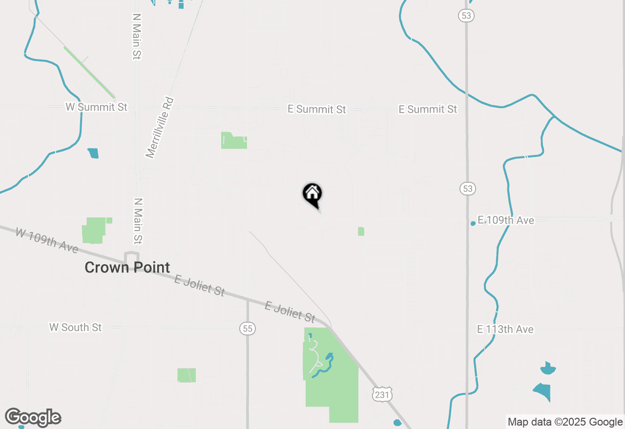 Map of 1250 E North Street, Crown Point, IN 46307