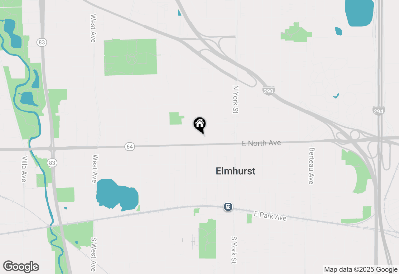 Map of 296 N Maple Avenue #3, Elmhurst, IL 60126