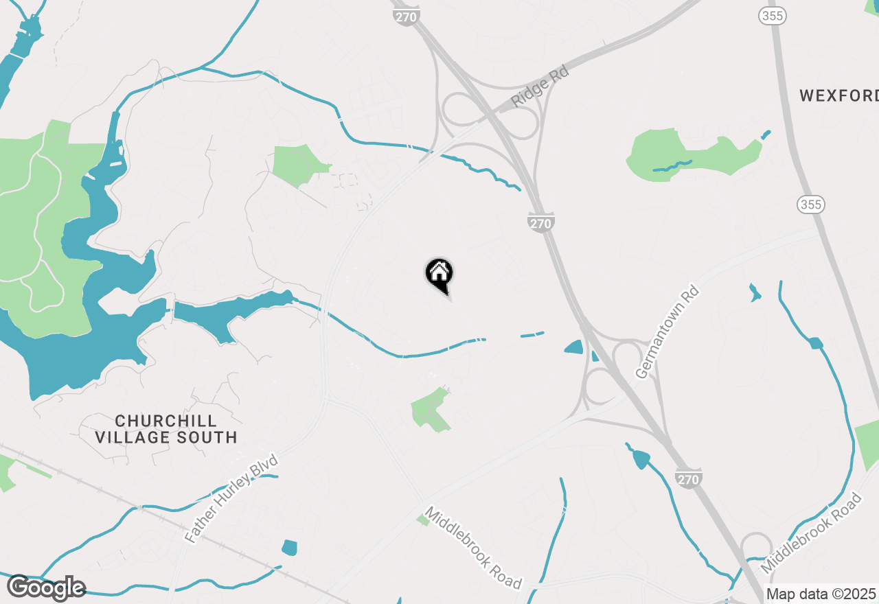 Map of 20219 Waters Row Terrace, Germantown, MD 20874