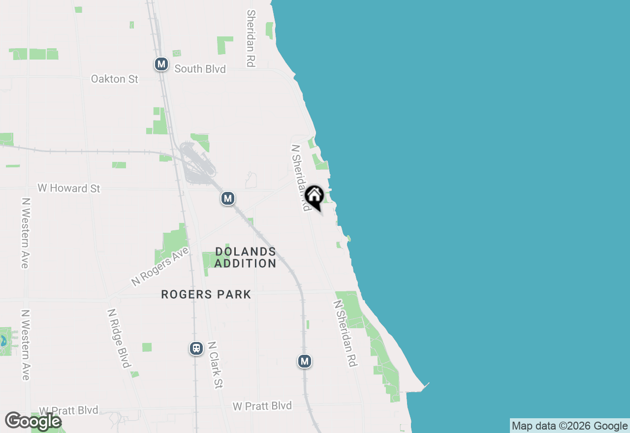Map of 7453 N Sheridan Road #3B, Chicago, IL 60626