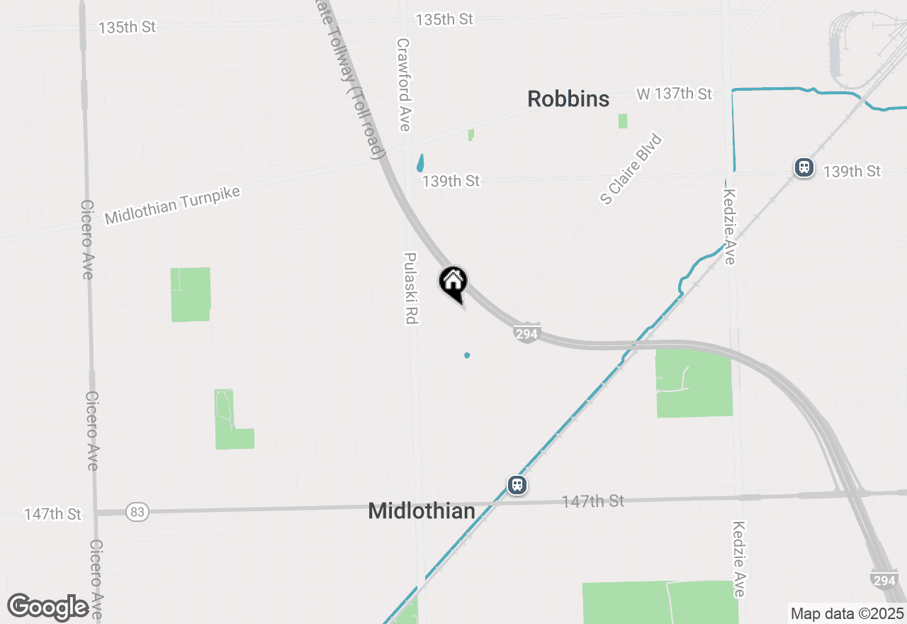 Map of 14224 Springfield Avenue, Crestwood, IL 60418