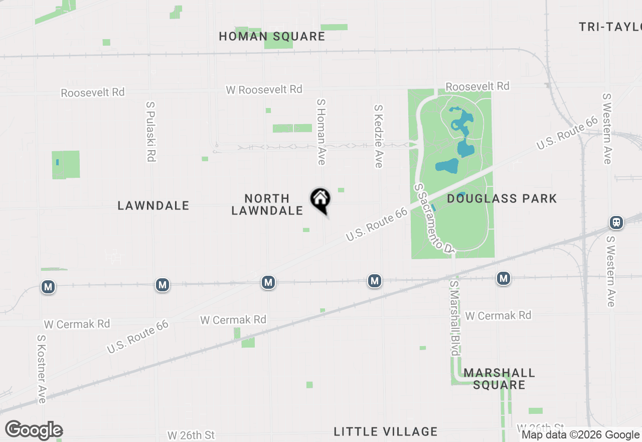Map of 1636 S Homan Avenue, Chicago, IL 60623
