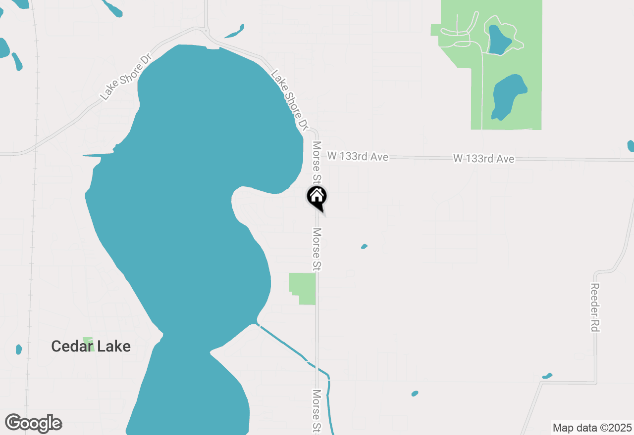 Map of 10242 W 135th Avenue, Cedar Lake, IN 46303