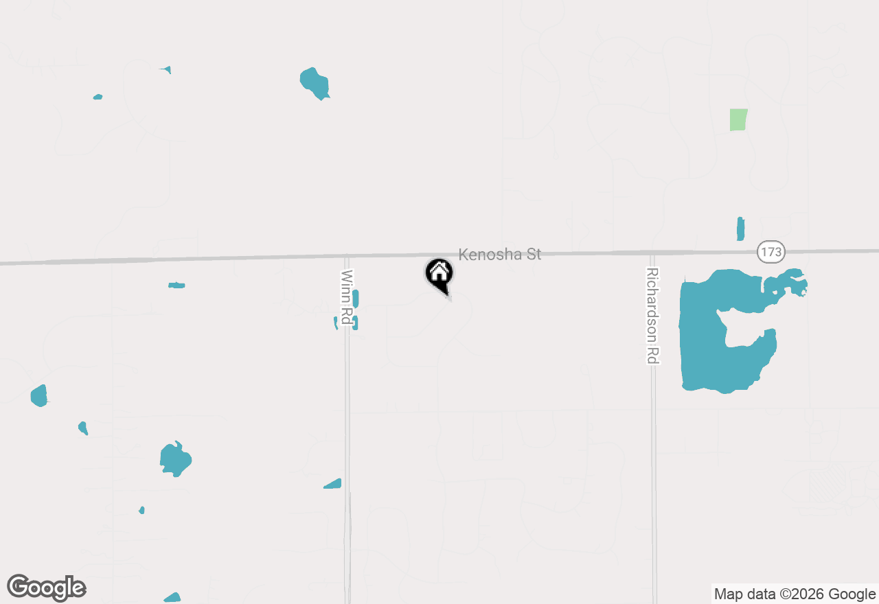 Map of 2303 Fox Bluff Lane, Spring Grove, IL 60081