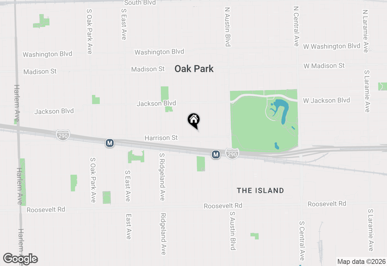 Map of 837 S Lombard Avenue, Oak Park, IL 60304