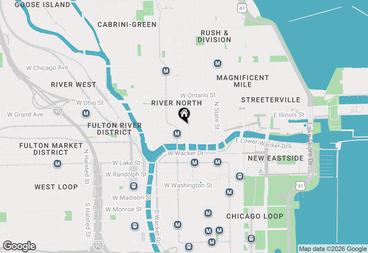 Map of 400 N La Salle Drive #1002, Chicago, IL 60654