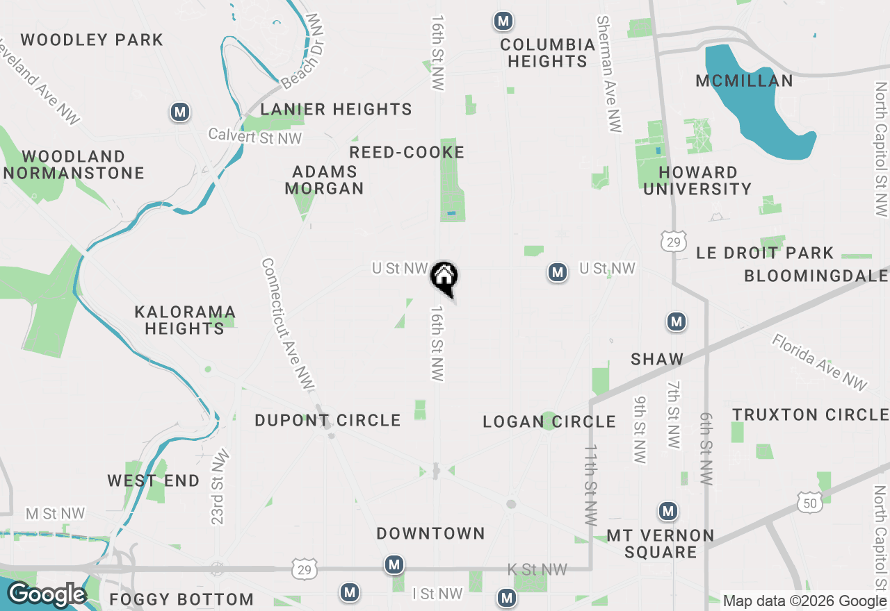 Map of 1829 16th Street Nw #4, Washington, DC 20009