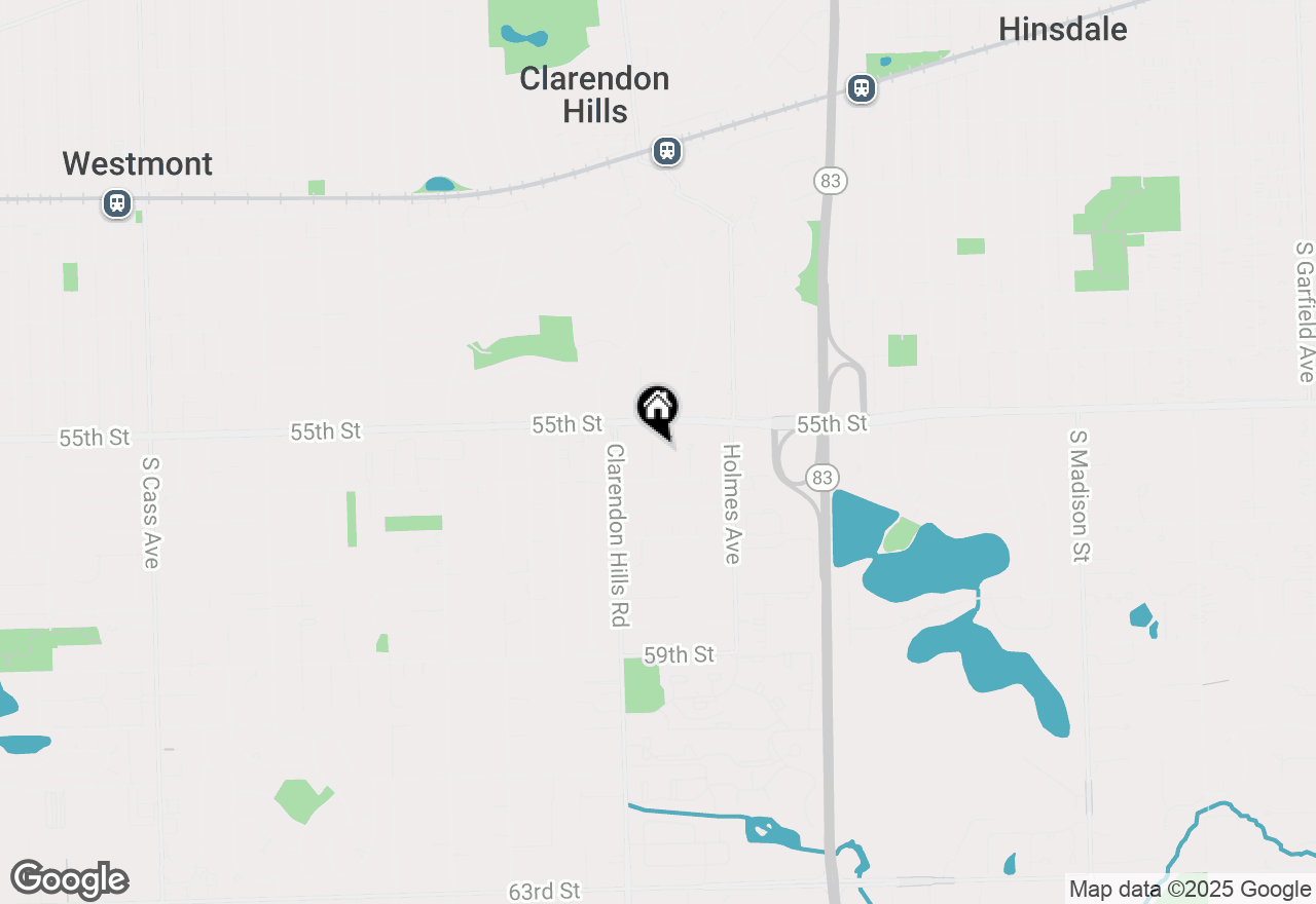 Map of 315 Regal Court, Clarendon Hills, IL 60514