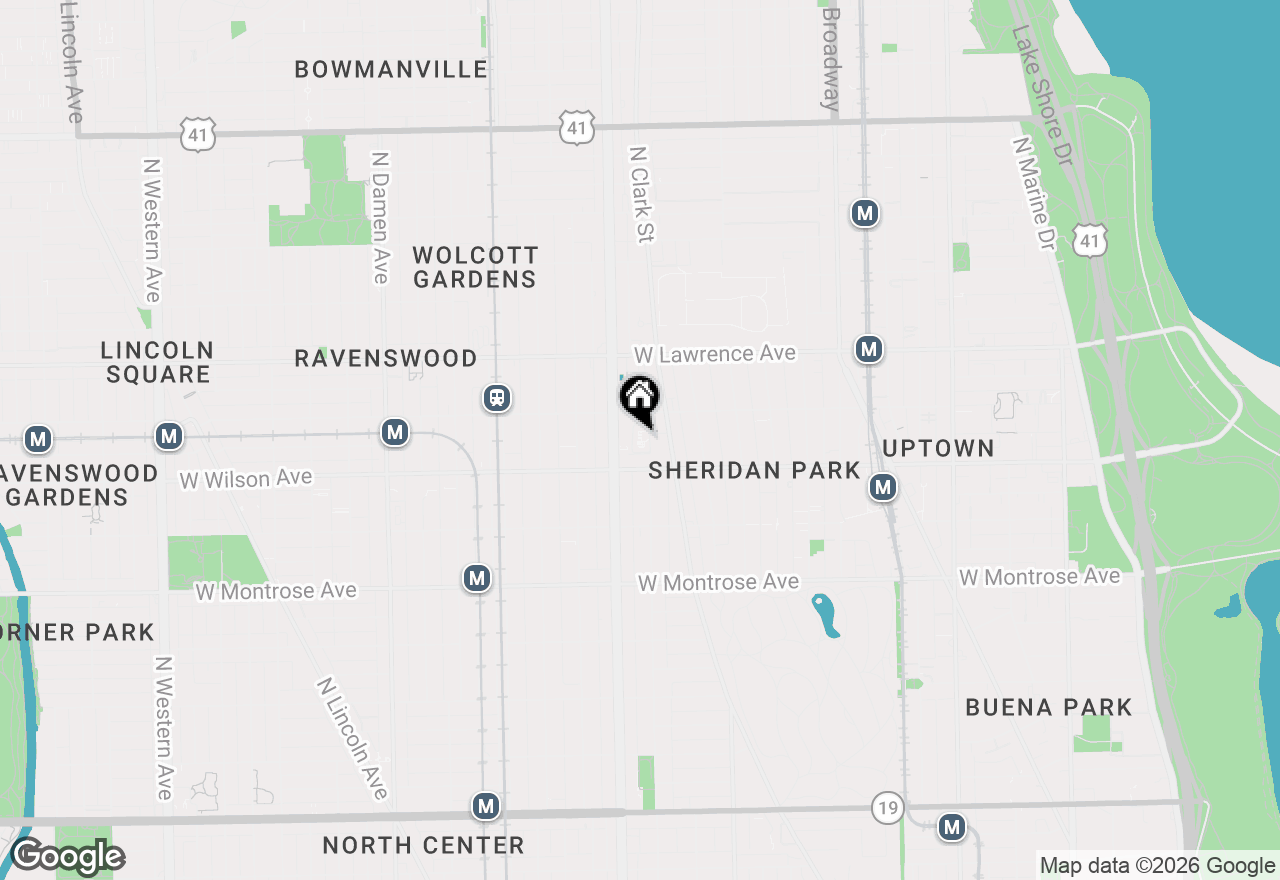 Map of 4646 N Greenview Avenue #10, Chicago, IL 60640