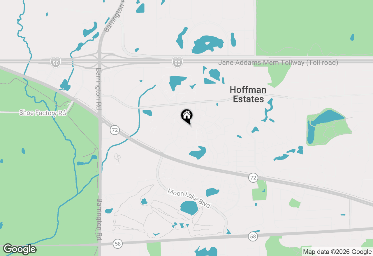 Map of 1936 Whitingham Lane, Hoffman Estates, IL 60169
