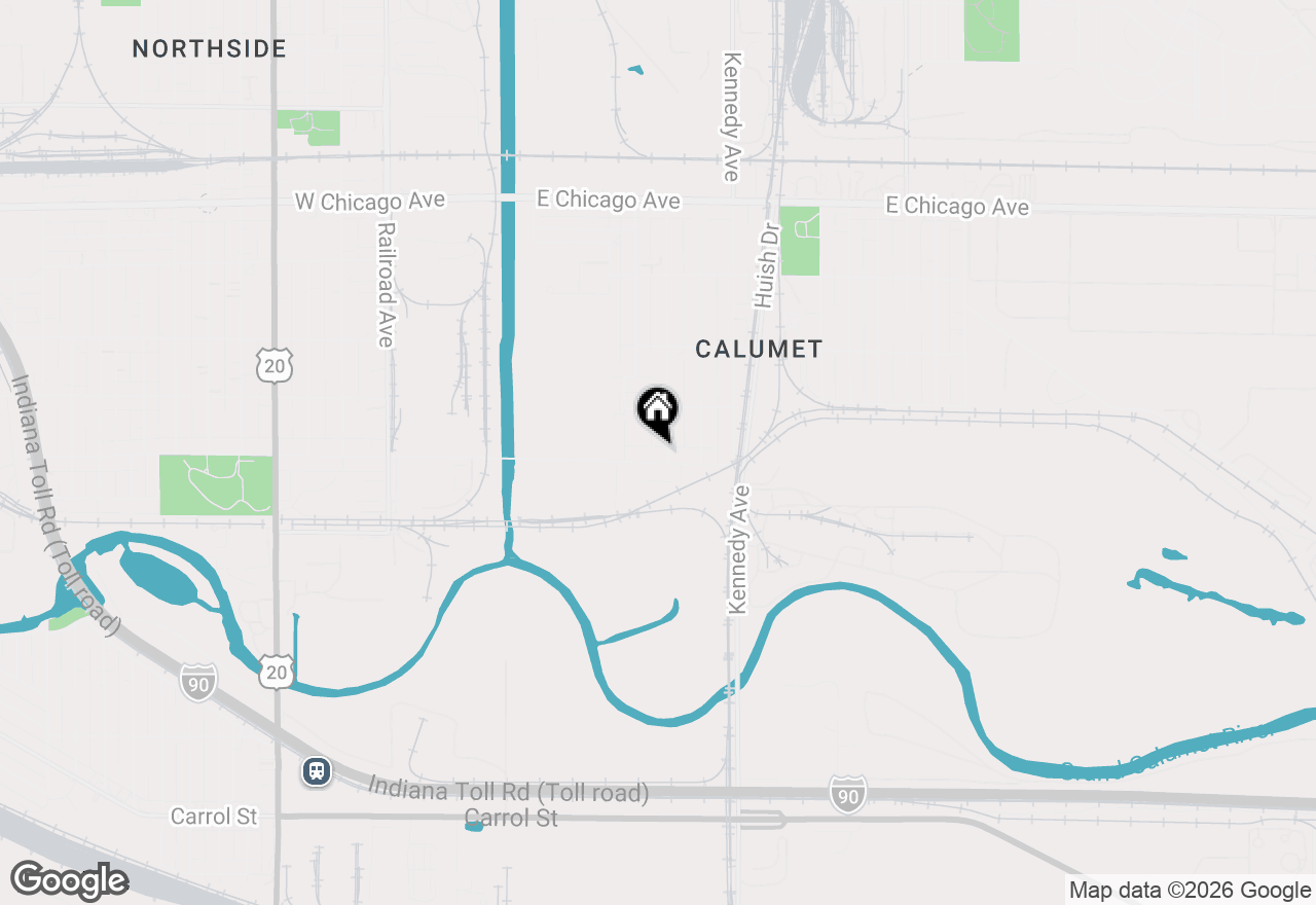 Map of 616 E 151st Street, East Chicago, IN 46312