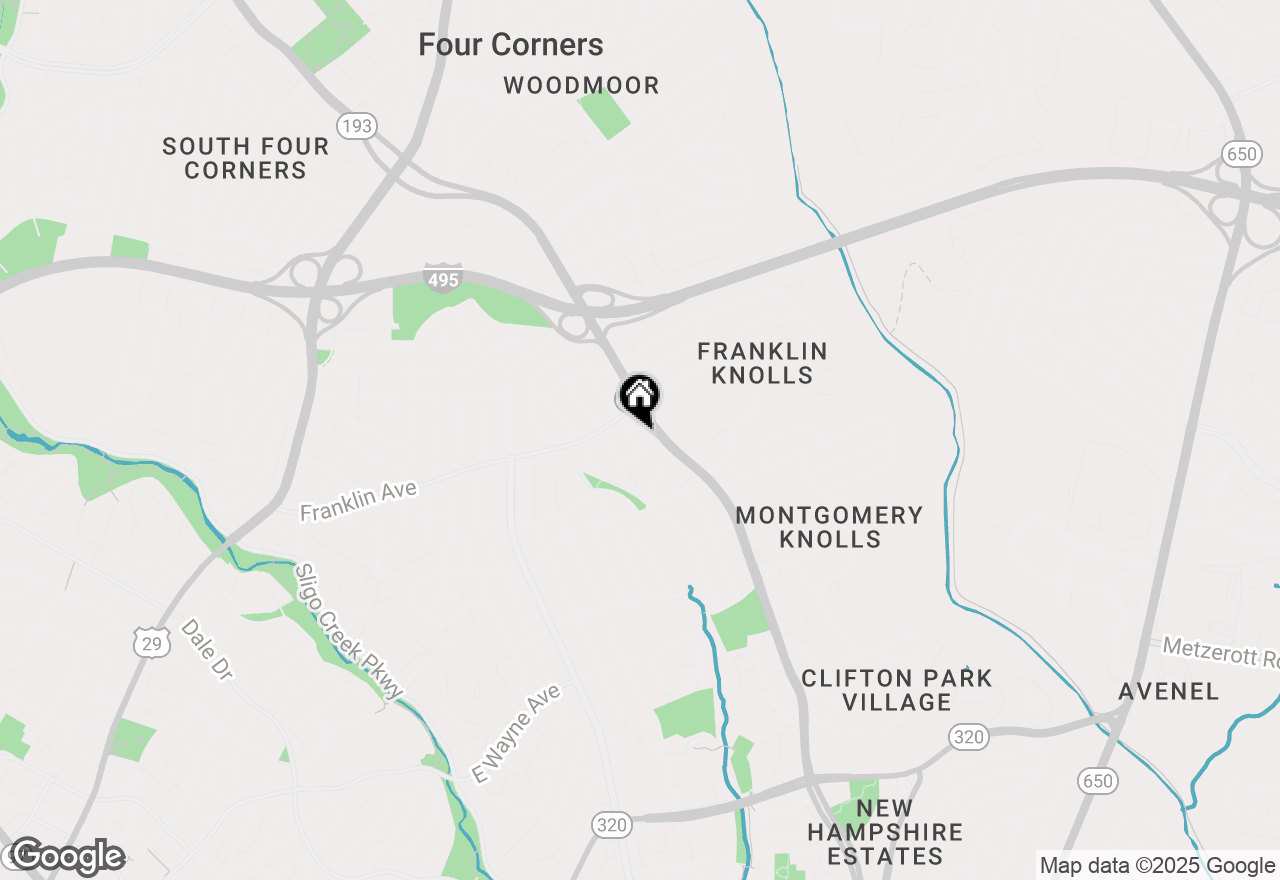 Map of 9405 Garwood Street, Silver Spring, MD 20901