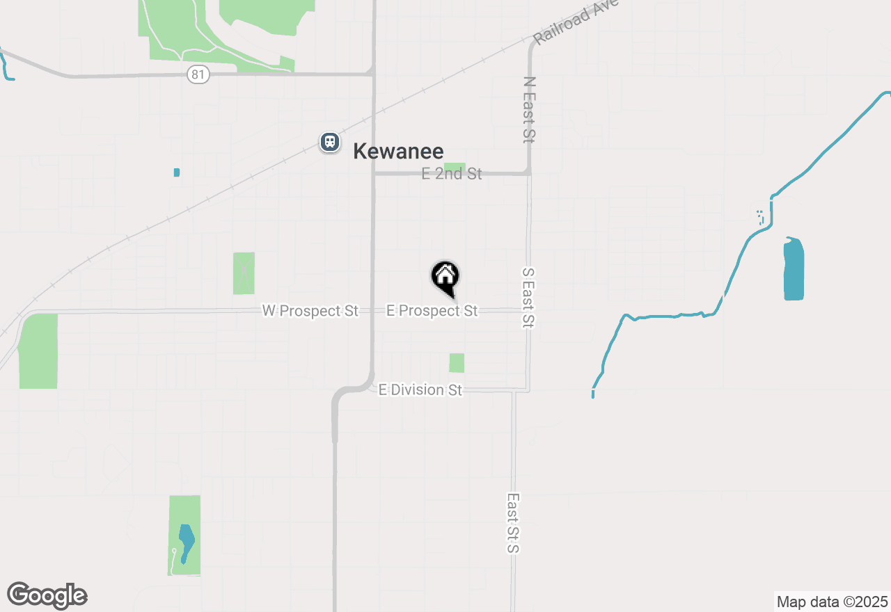 Map of 328 E Prospect Street, Kewanee, IL 61443