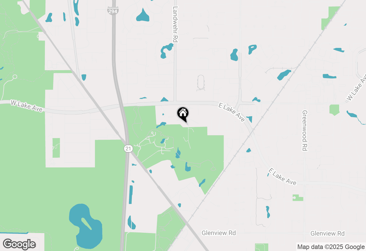 Map of 1594 Portage Run, Glenview, IL 60025