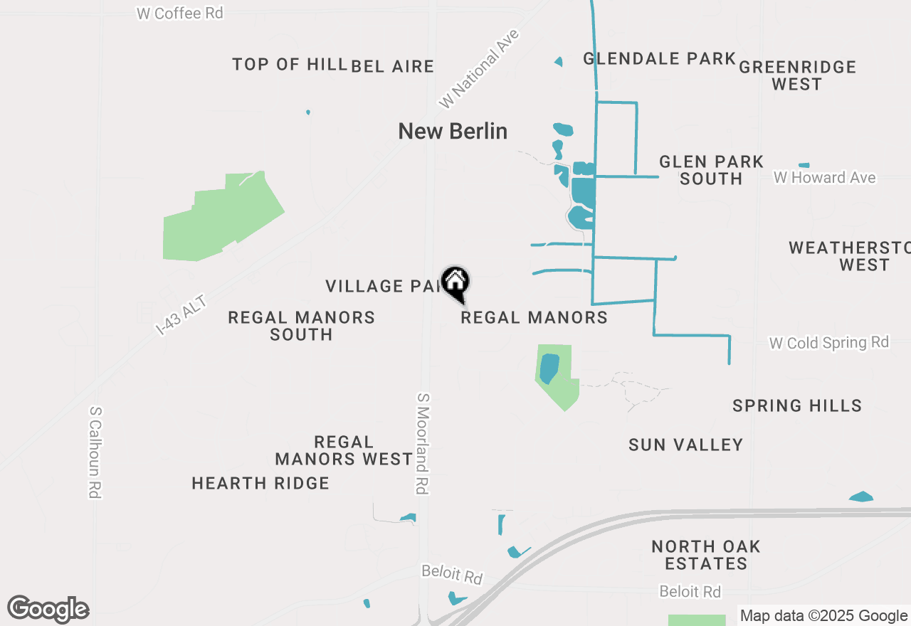 Map of 15445 W Kingsway Dr, New Berlin, WI 53151