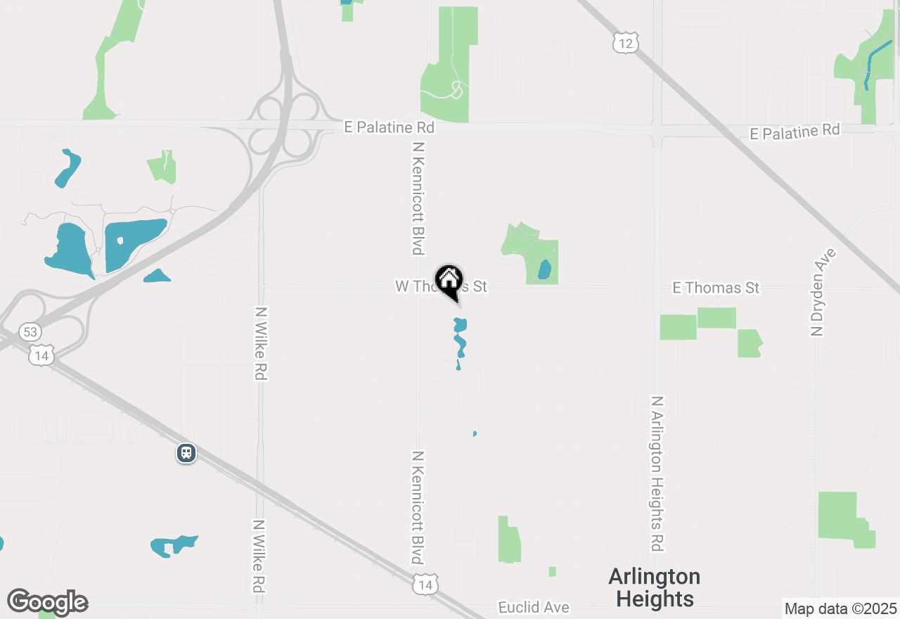 Map of 1467 Luther Lane, Arlington Heights, IL 60004