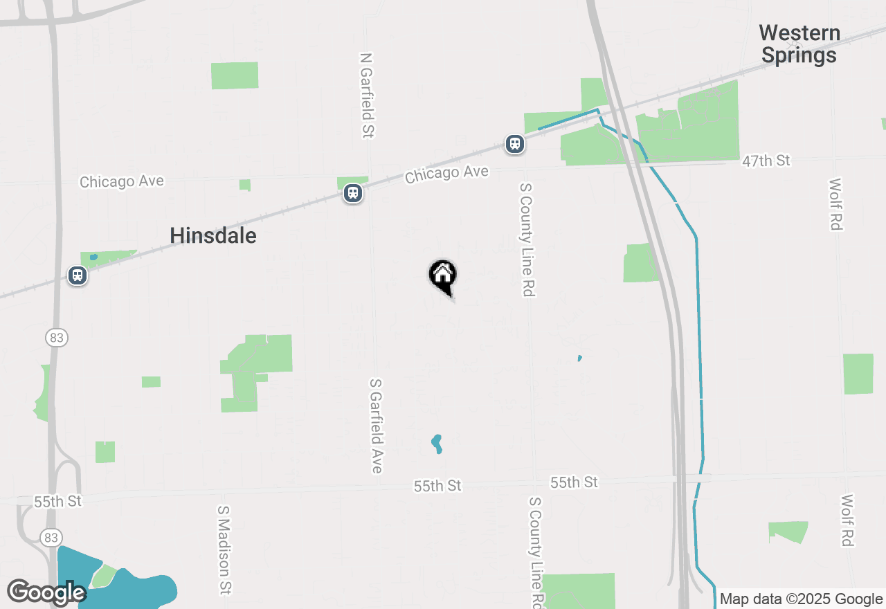 Map of 222 E 4th Street, Hinsdale, IL 60521