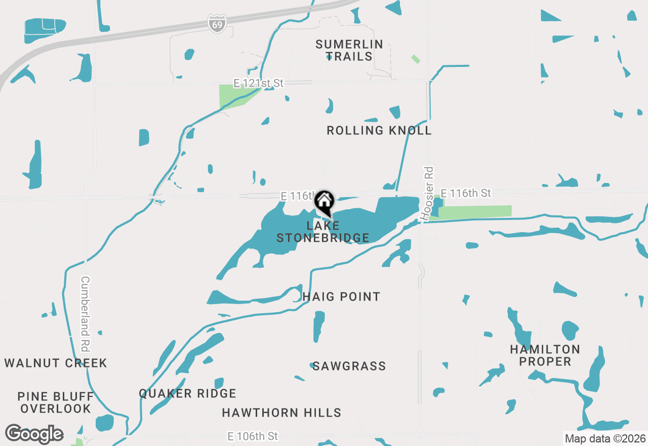 Map of 11483 Lake Stonebridge Lane, Fishers, IN 46037