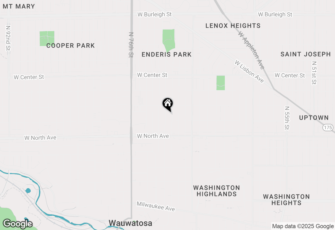 Map of 2428 N 72nd St, Wauwatosa, WI 53213