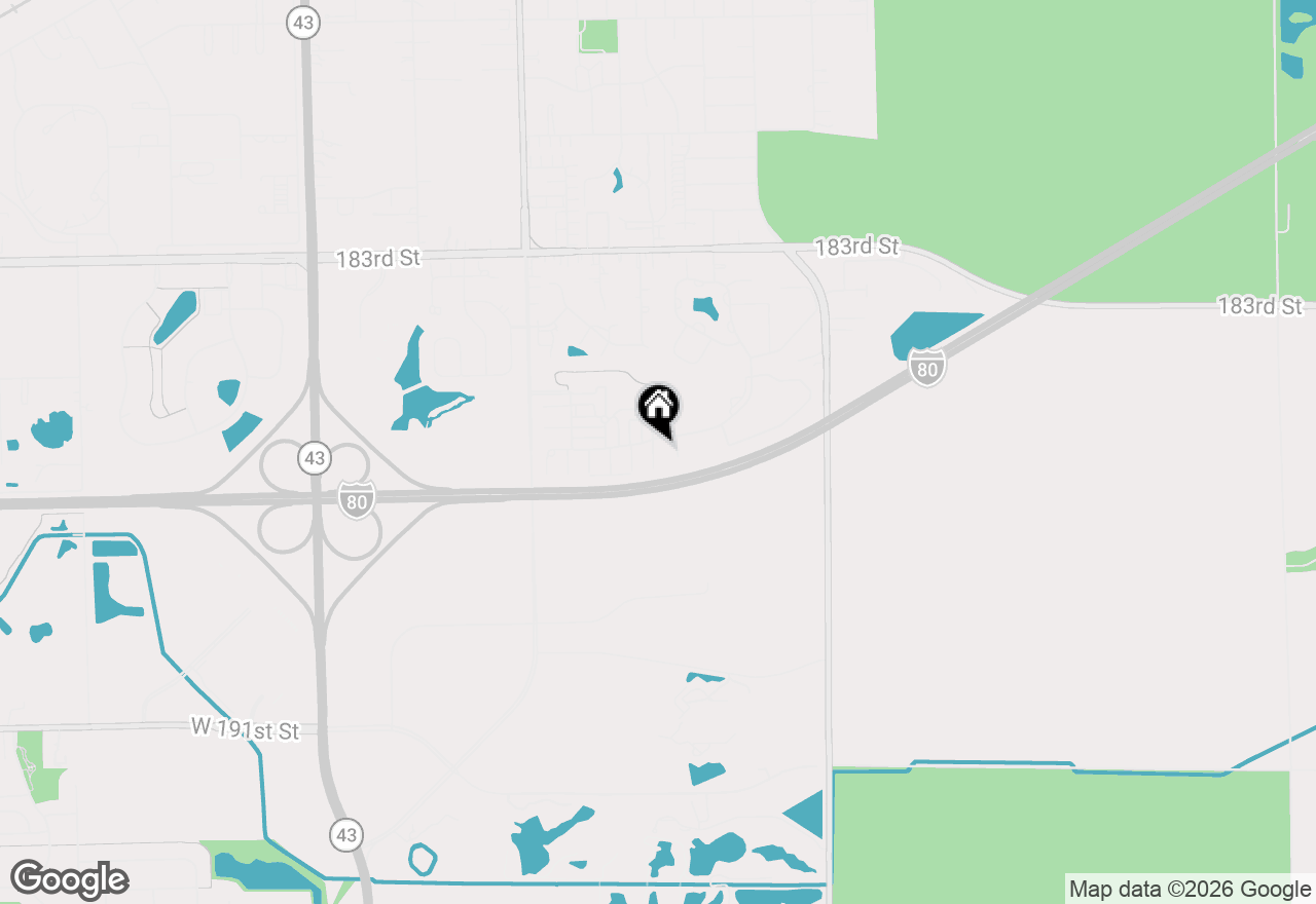 Map of 6571 Pine Lake Drive #6571, Tinley Park, IL 60477