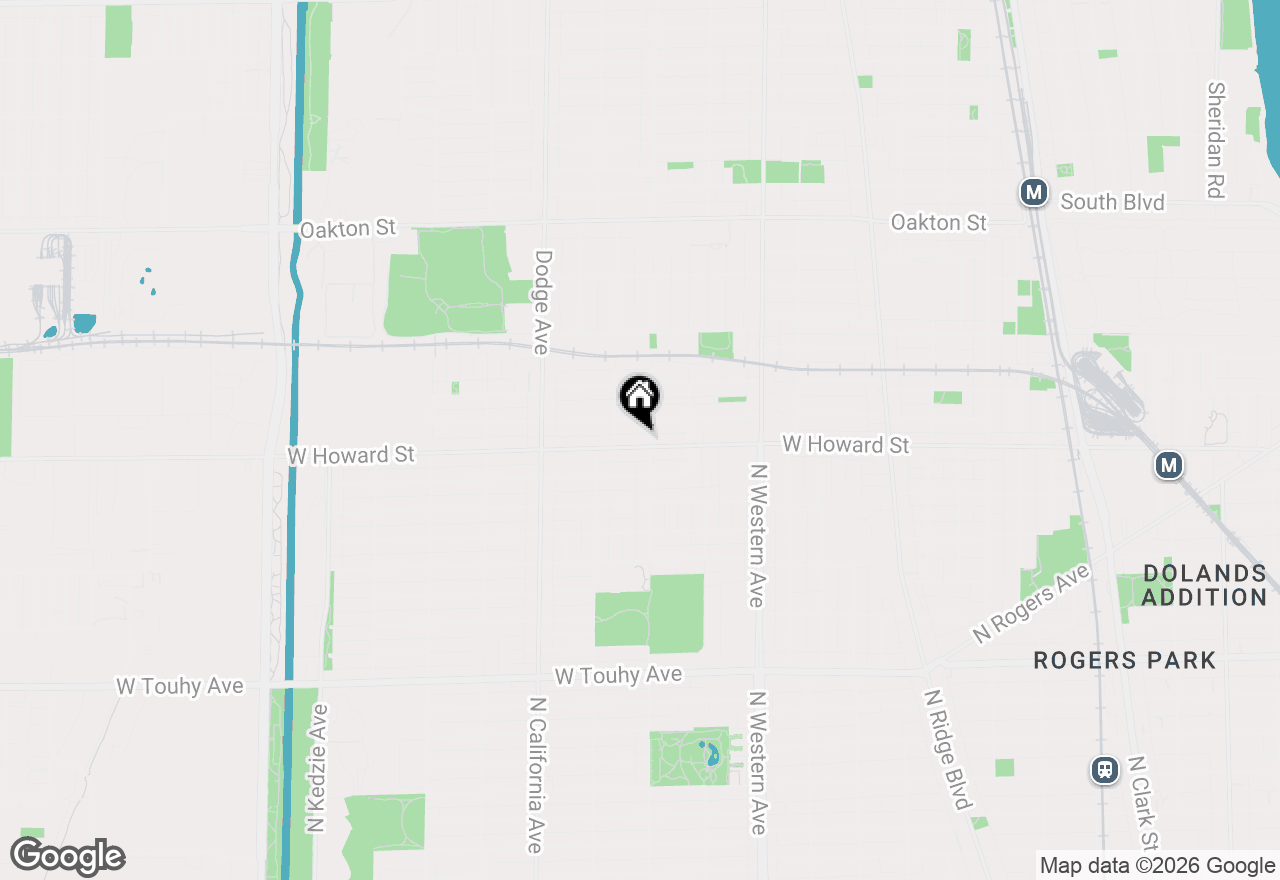 Map of 1609 Howard Street #2, Evanston, IL 60202