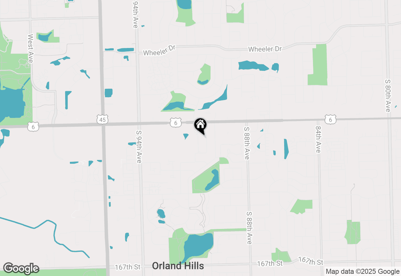 Map of 15963 91st Avenue, Orland Hills, IL 60487