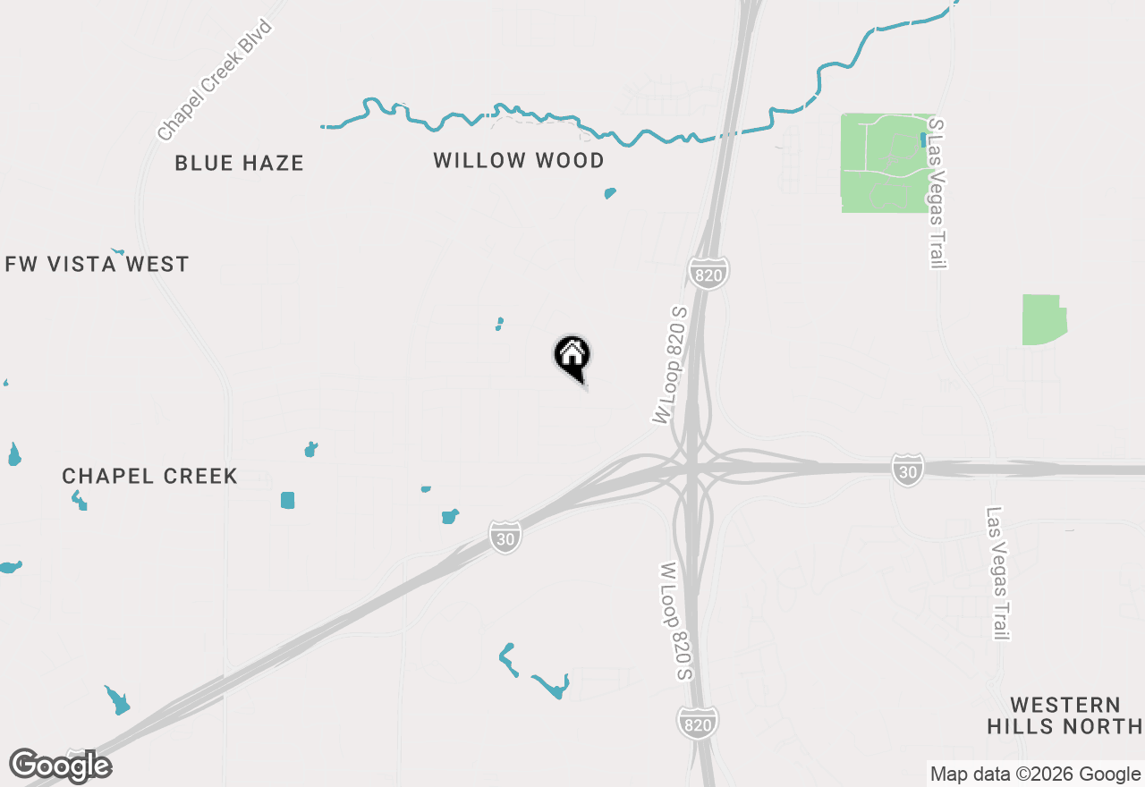 Map of 9413 Walnut Cove Drive, Fort Worth, TX 76108