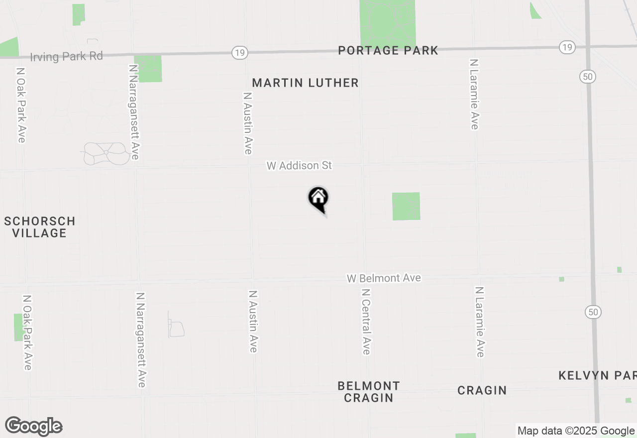 Map of 5736 W Roscoe Street, Chicago, IL 60634