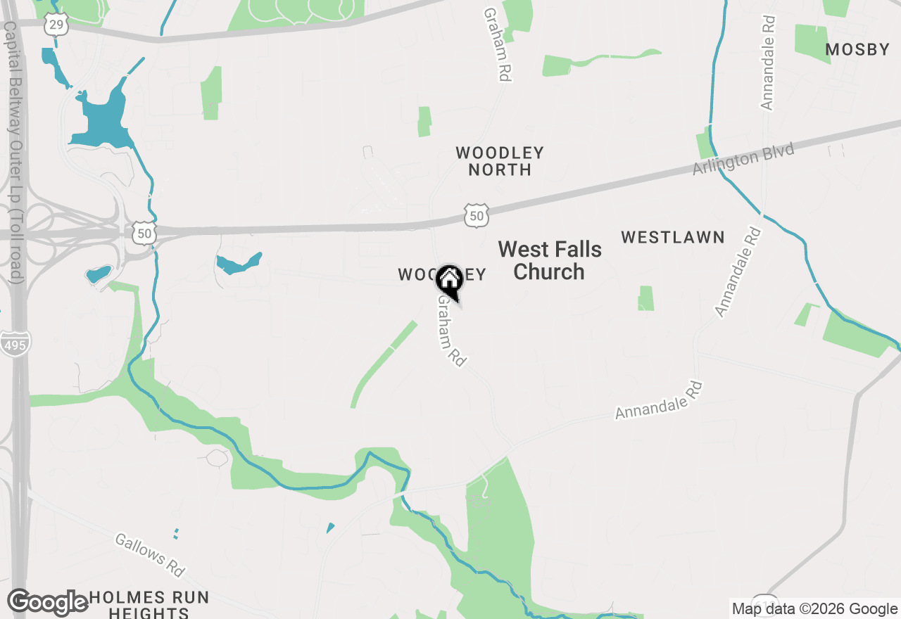 Map of 7206 Alger Road, Falls Church, VA 22042