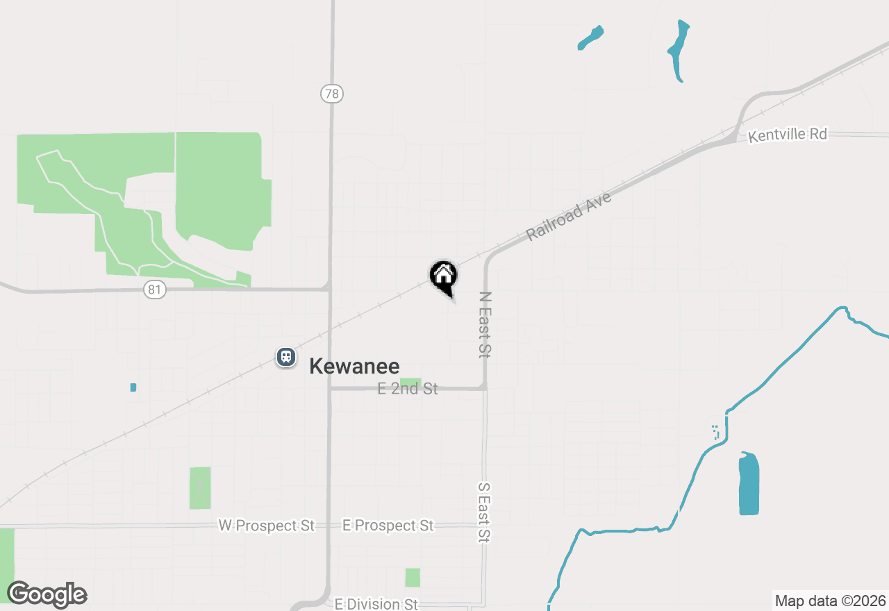 Map of 522 E 5th Street, Kewanee, IL 61443