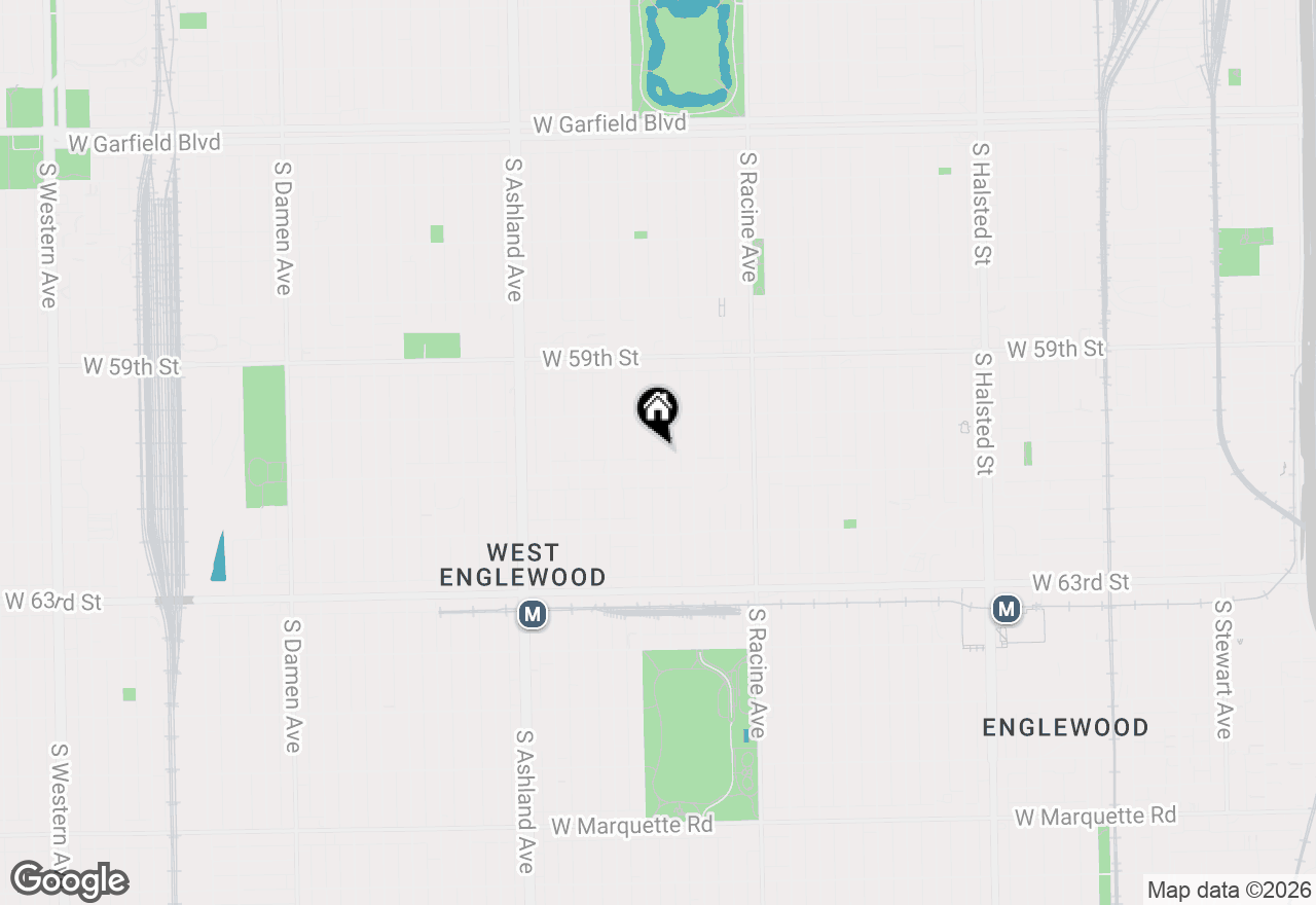 Map of 6036 S Ada Street, Chicago, IL 60636