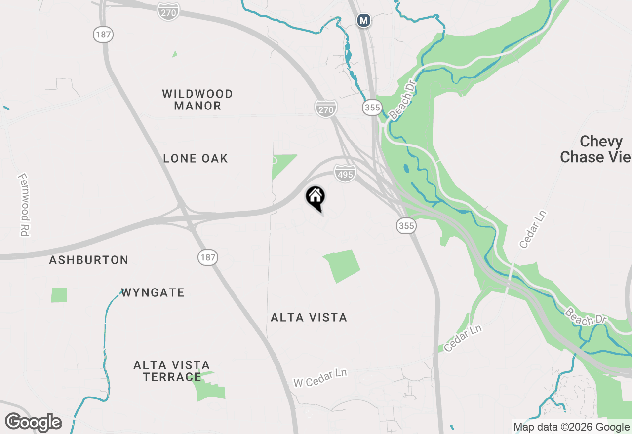 Map of 5332 Pooks Hill Road #304, Bethesda, MD 20814