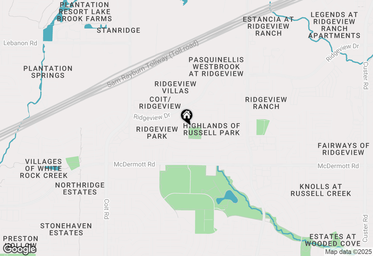 Map of 3500 Duval Drive, Plano, TX 75025