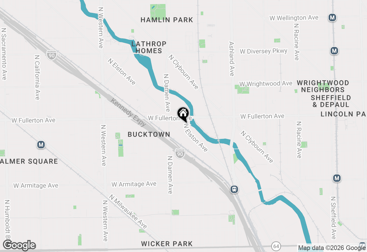 Map of 2331 N Elston Avenue, Chicago, IL 60614