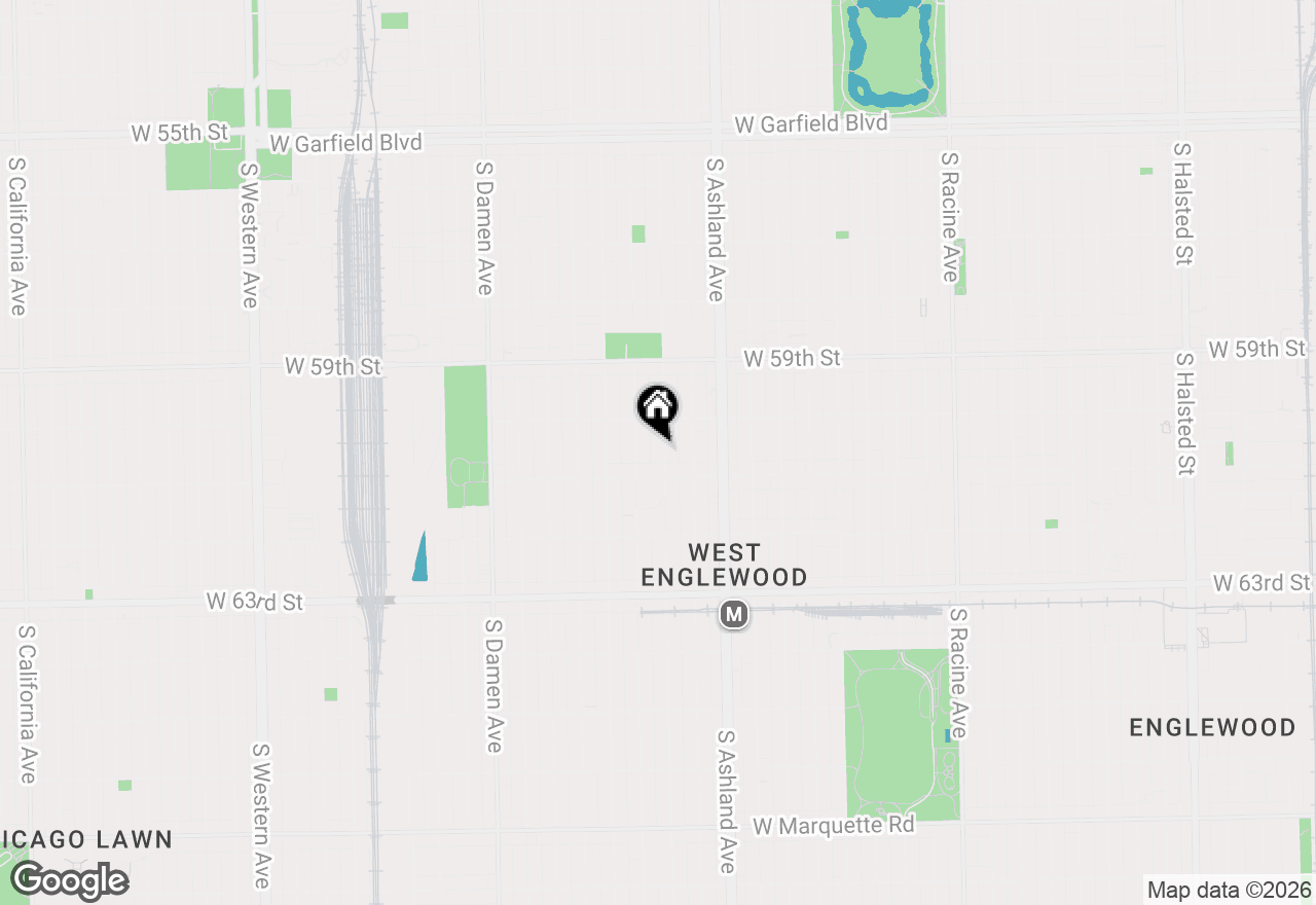 Map of 6032 S Paulina Street, Chicago, IL 60636