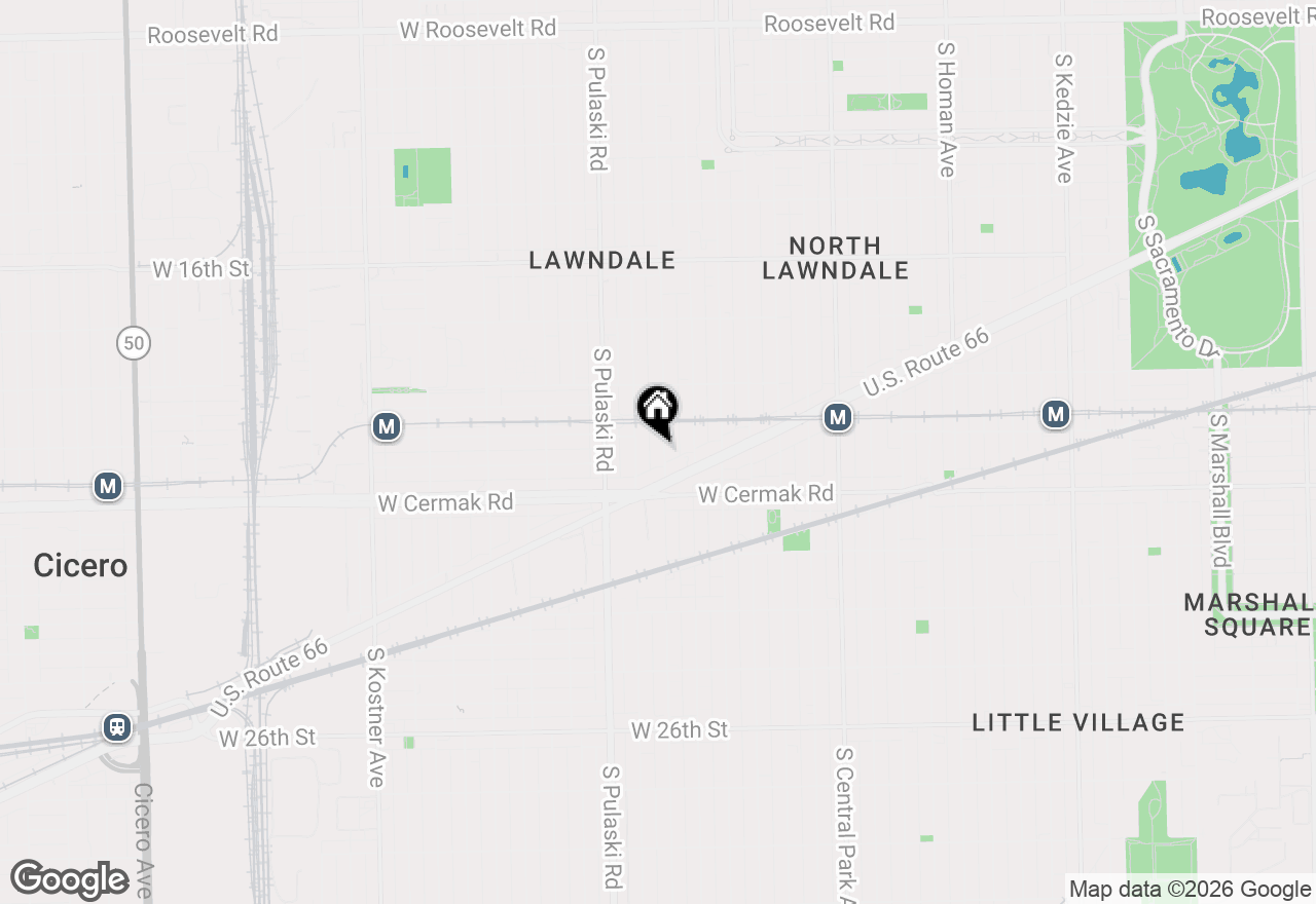 Map of 2116 S Springfield Avenue, Chicago, IL 60623