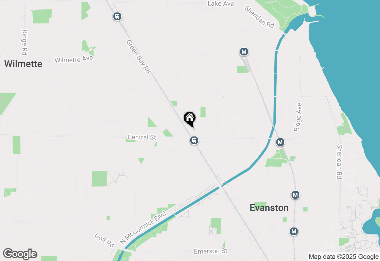 Map of 2635 Poplar Avenue, Evanston, IL 60201