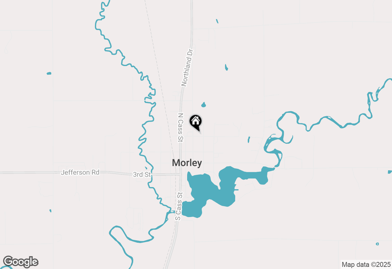 Map of 300 N East Street, Morley, MI 49336