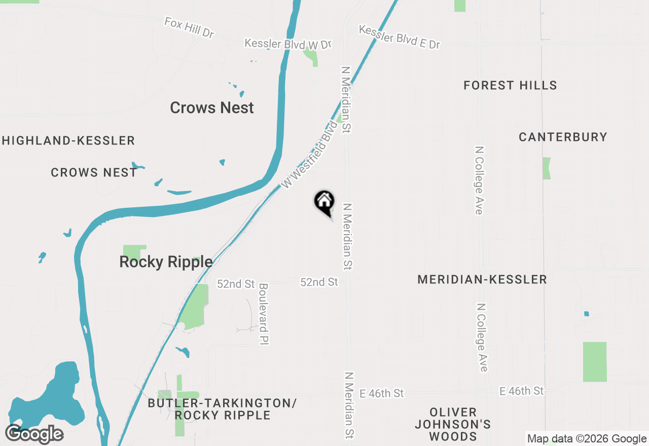 Map of 5401 N Illinois Street, Indianapolis, IN 46208