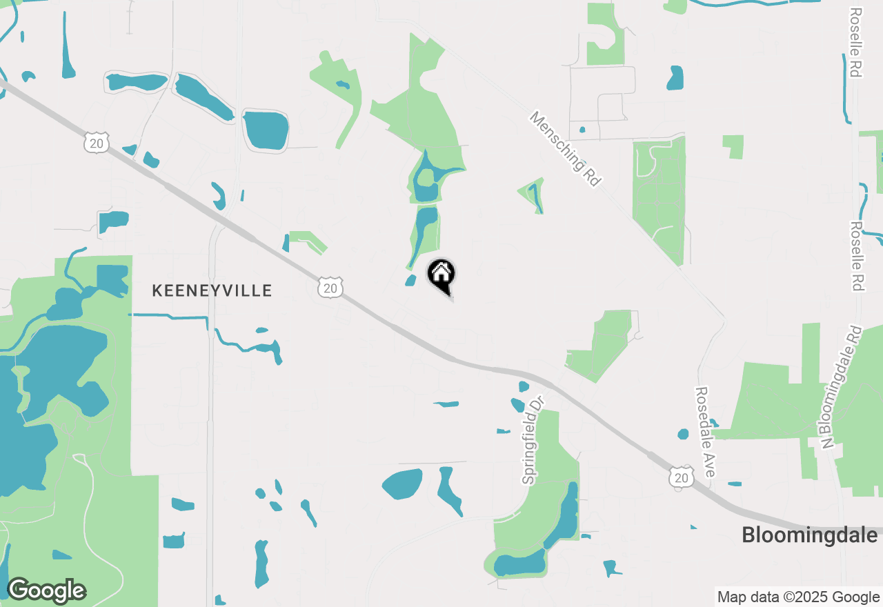 Map of 794 Meade Lane, Roselle, IL 60172