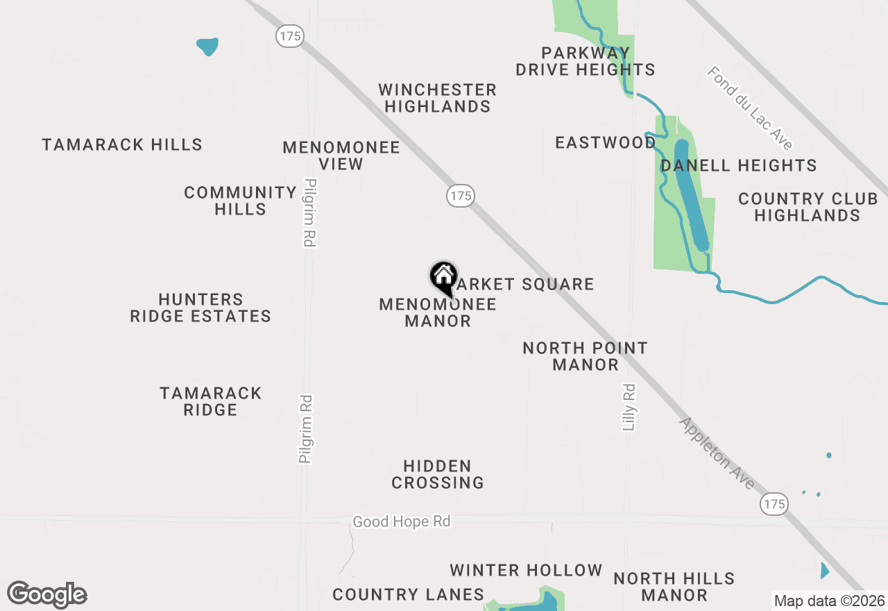 Map of N77W14914 Menomonee Manor Dr, Menomonee Falls, WI 53051