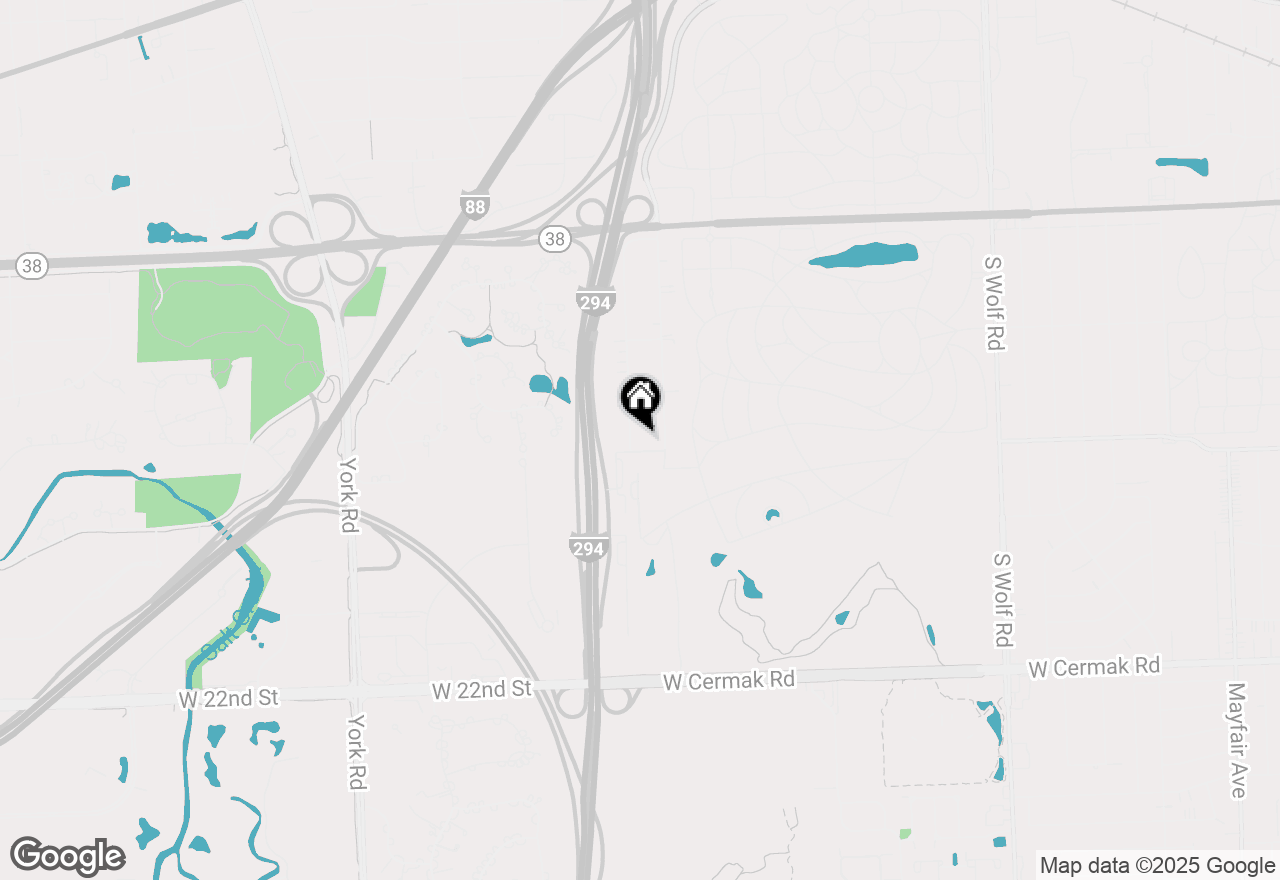 Map of 1337 Degener Avenue, Elmhurst, IL 60126