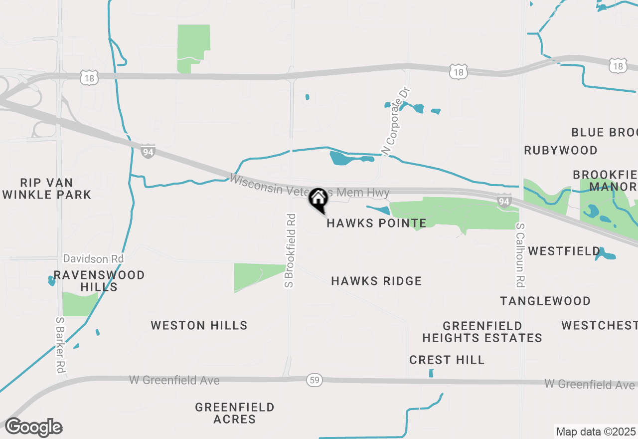Map of 18520 Emerald Cir #H, Brookfield, WI 53045