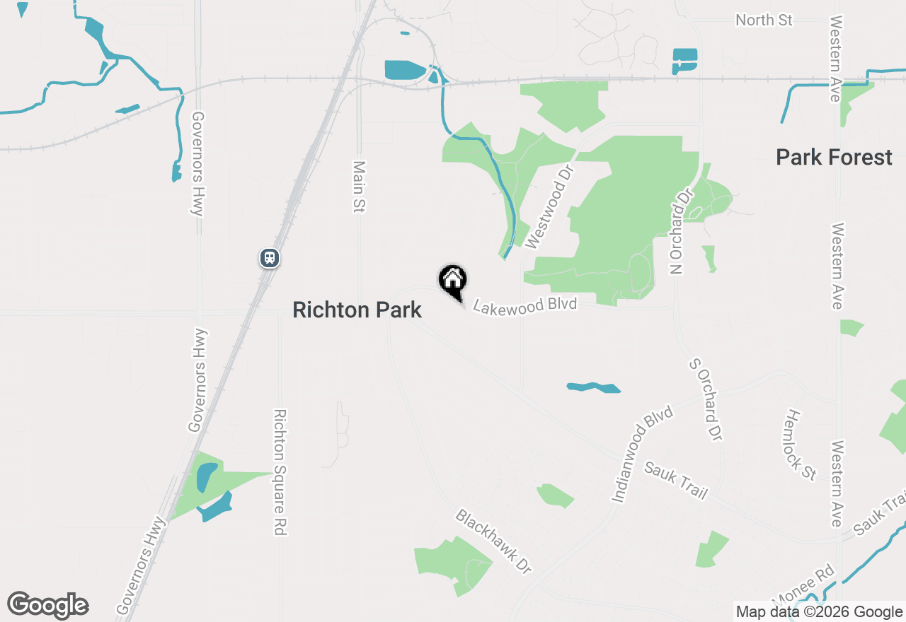 Map of 346 Waverly Street, Park Forest, IL 60466