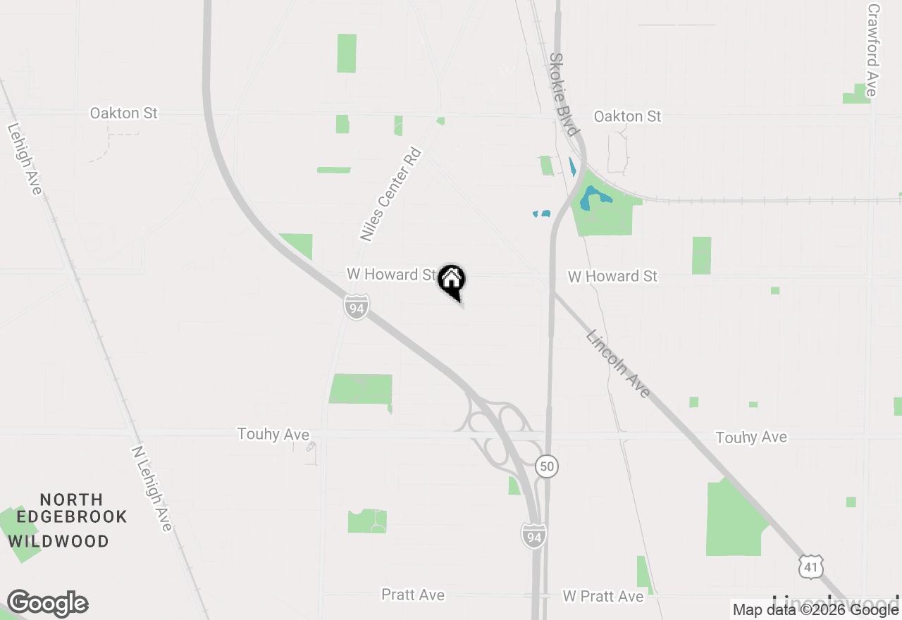 Map of (Address confidential), Skokie, Illinois 60077