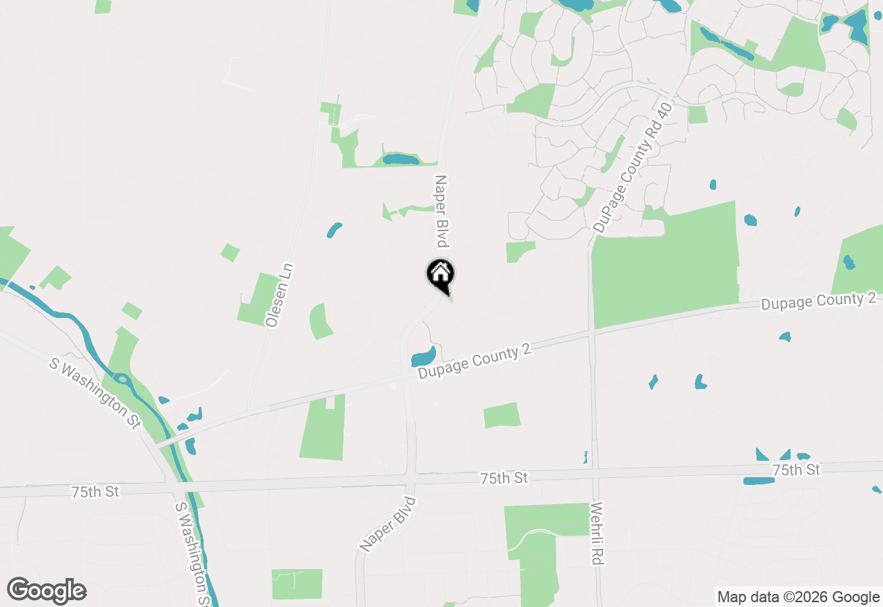 Map of 1105 Barcroft Court, Naperville, IL 60540