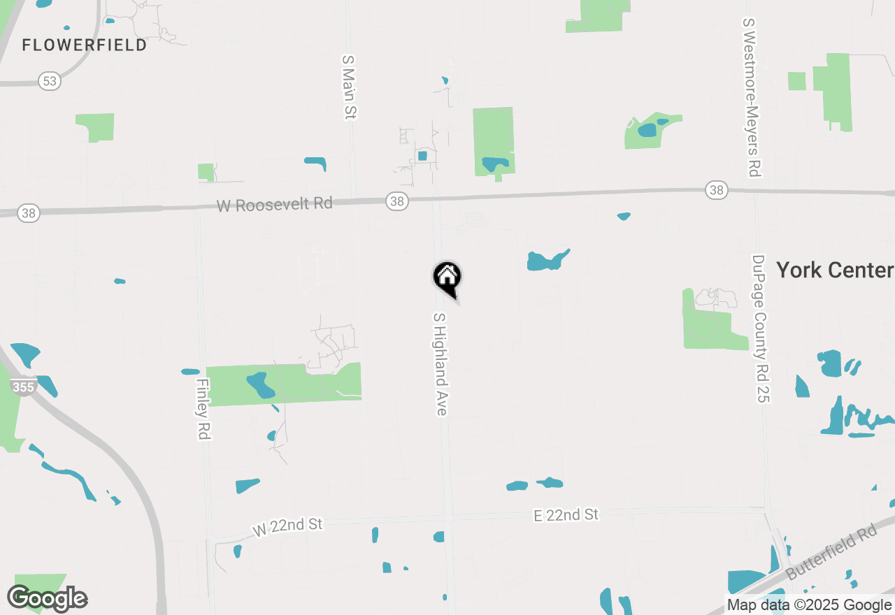 Map of 1439 S Highland Avenue, Lombard, IL 60148